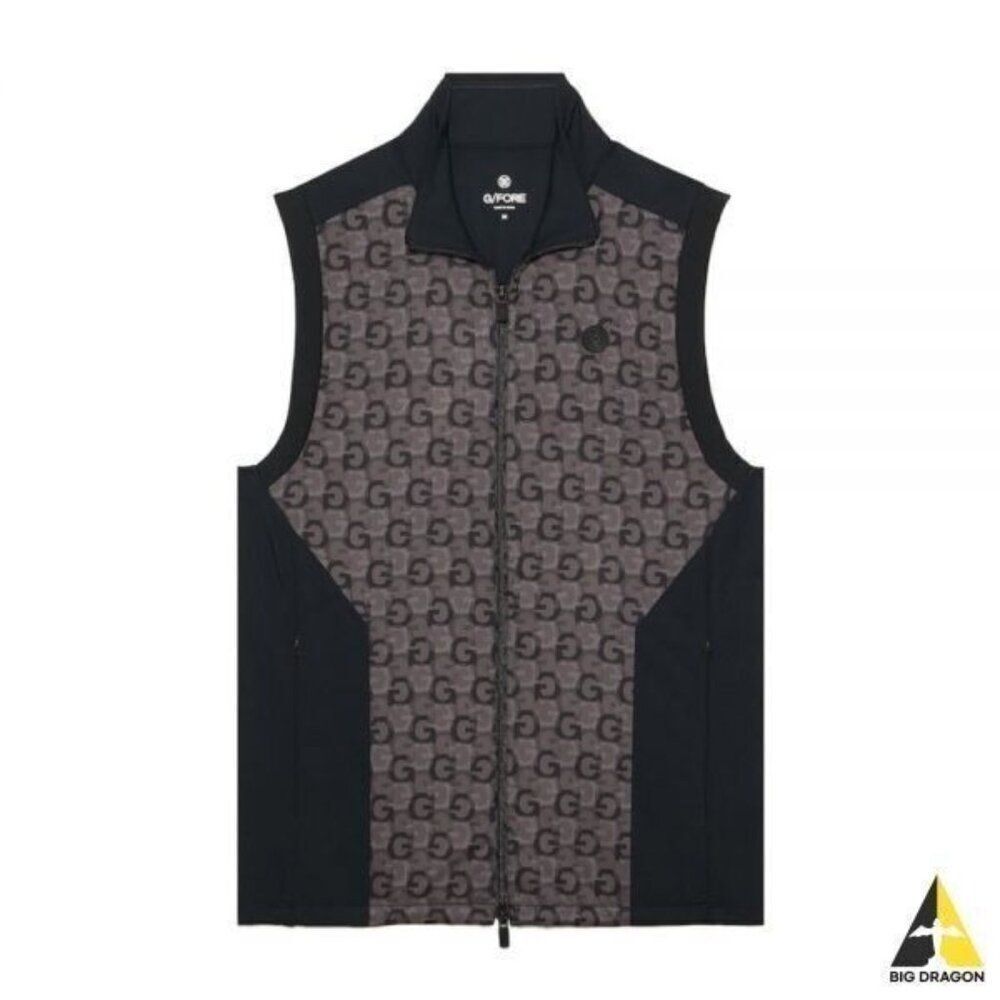 G/Fore G4 Performer G's Nylon Golf Vest Mens Large Black G4MA23O49A